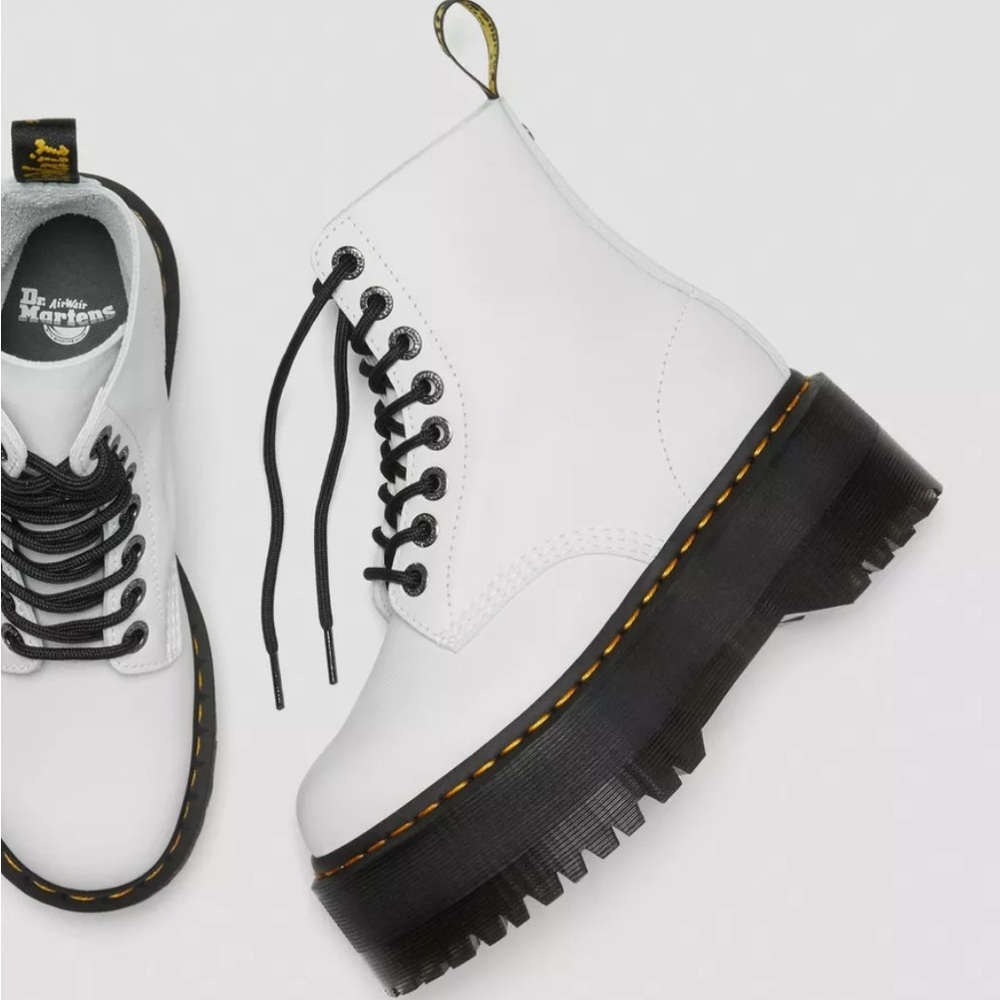 COPY - White Dr Martens - Sinclair (two style in one) Boot